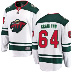 Herren Minnesota Wild Eishockey Trikot Mikael Granlund #64 Breakaway Weiß Fanatics Branded Auswärts